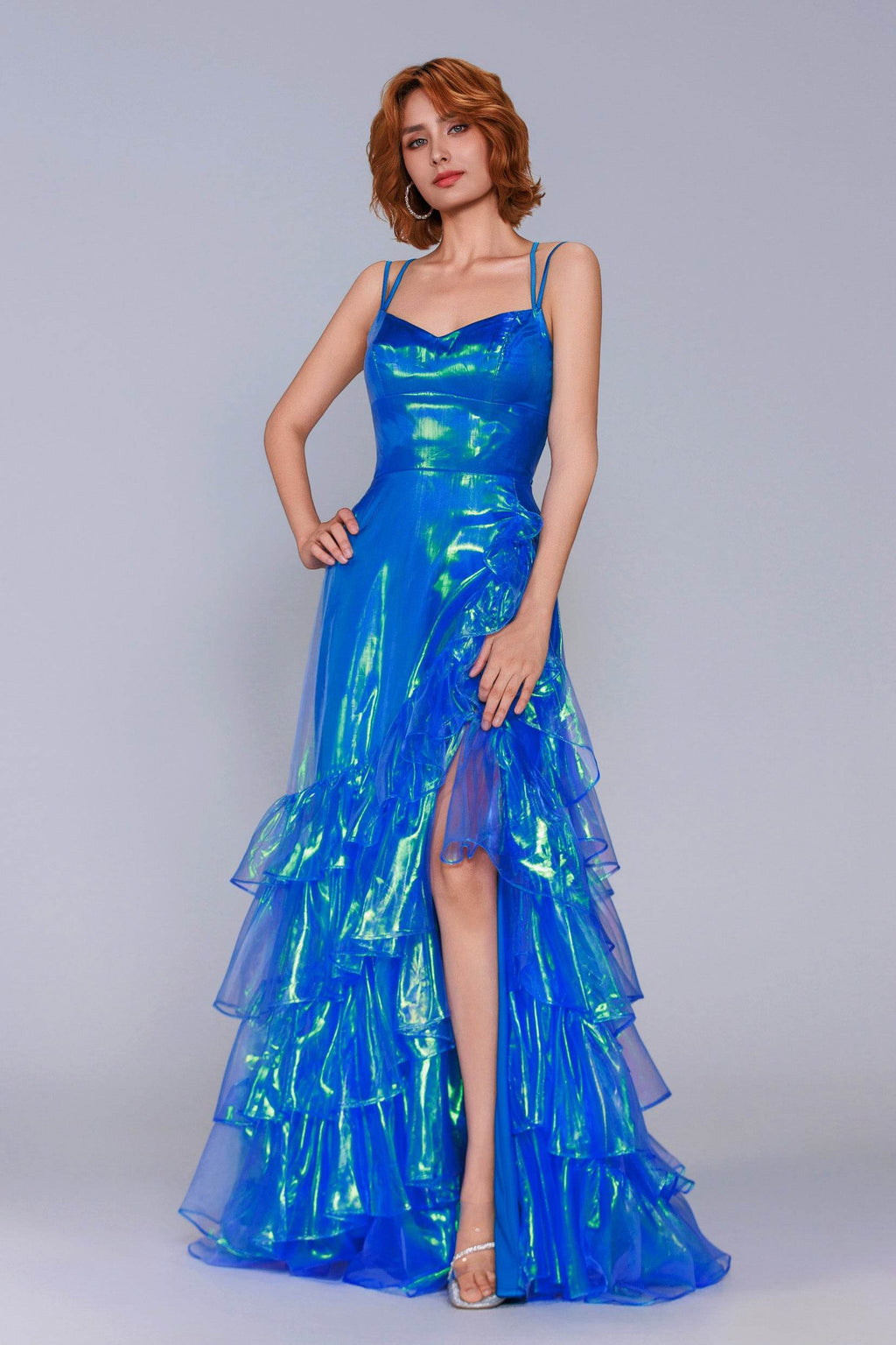 Elegant A Line Maxi Organza Prom Dress for Prom
