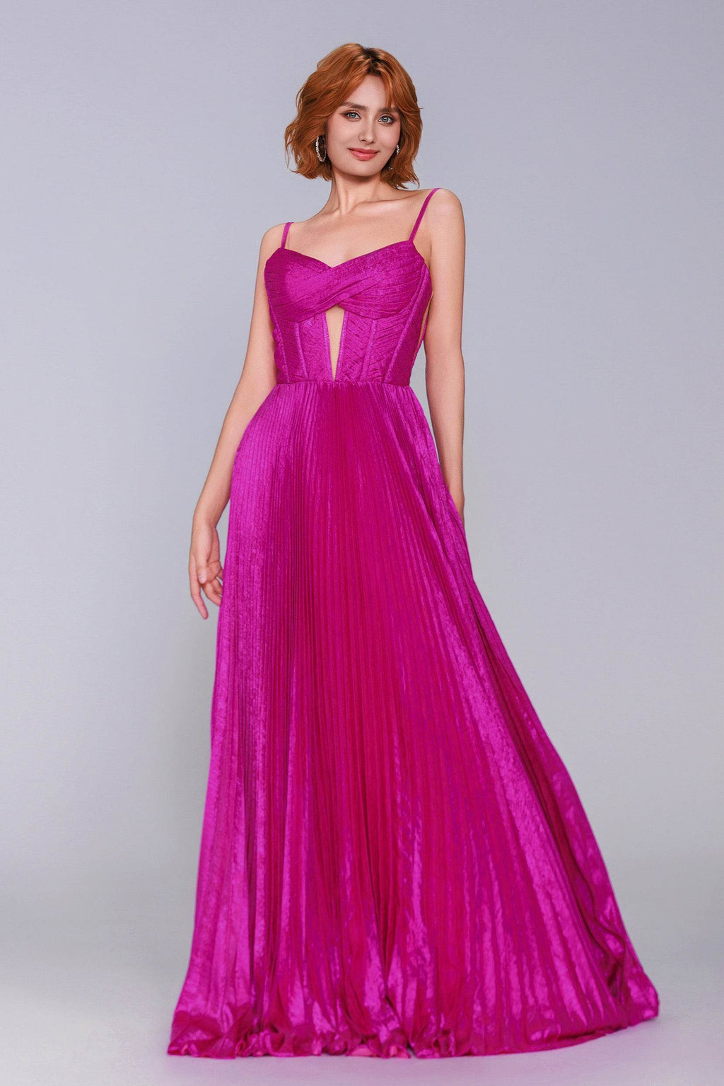 Elegant A Line Maxi Metallic Prom Dress for Prom