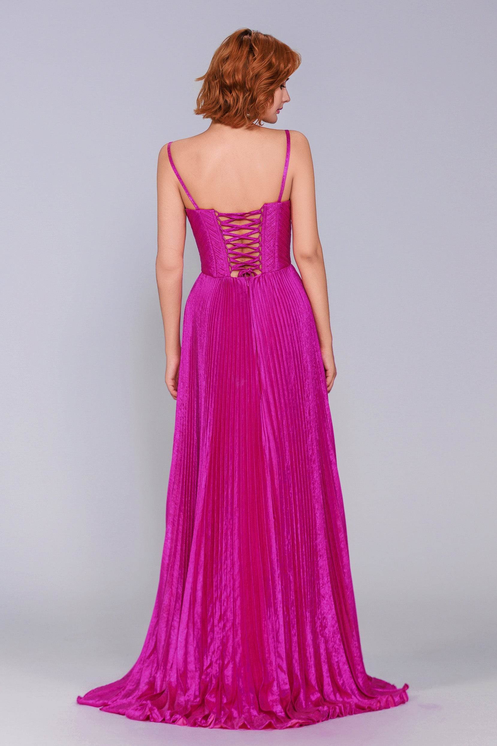 Elegant A Line Maxi Metallic Prom Dress for Prom