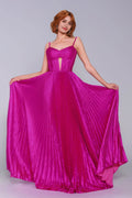 Elegant A Line Maxi Metallic Prom Dress for Prom