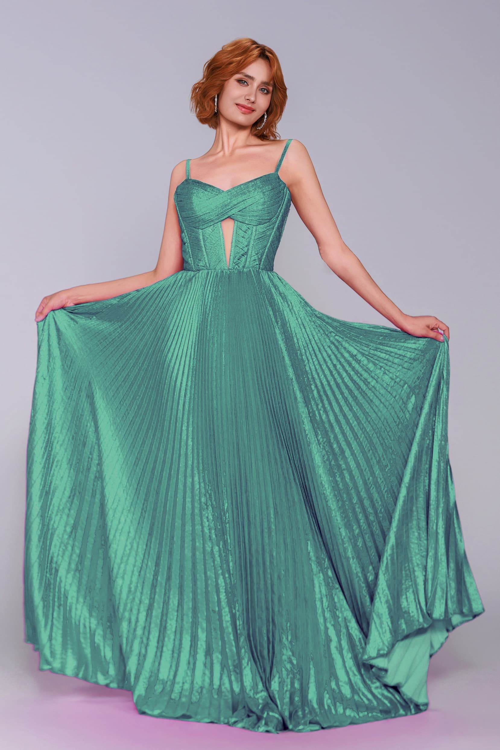Elegant A Line Maxi Metallic Prom Dress for Prom