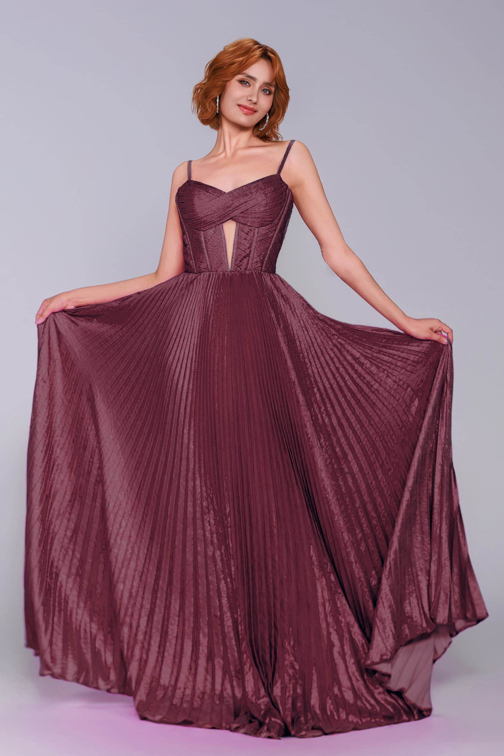 Elegant A Line Maxi Metallic Prom Dress for Prom