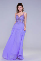 Elegant A Line Maxi Chiffon Prom Dress for Prom
