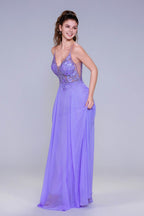 Elegant A Line Maxi Chiffon Prom Dress for Prom