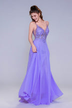 Elegant A Line Maxi Chiffon Prom Dress for Prom
