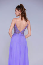 Elegant A Line Maxi Chiffon Prom Dress for Prom