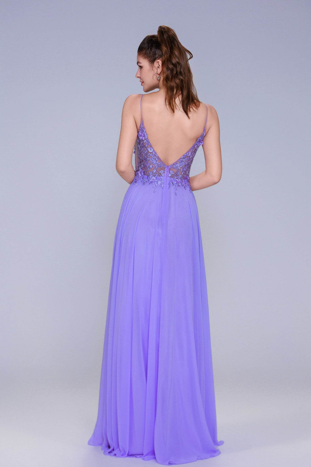Elegant A Line Maxi Chiffon Prom Dress for Prom
