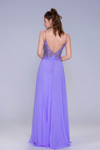 Elegant A Line Maxi Chiffon Prom Dress for Prom