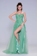 Elegant A Line Maxi Tulle Prom Dress for Prom