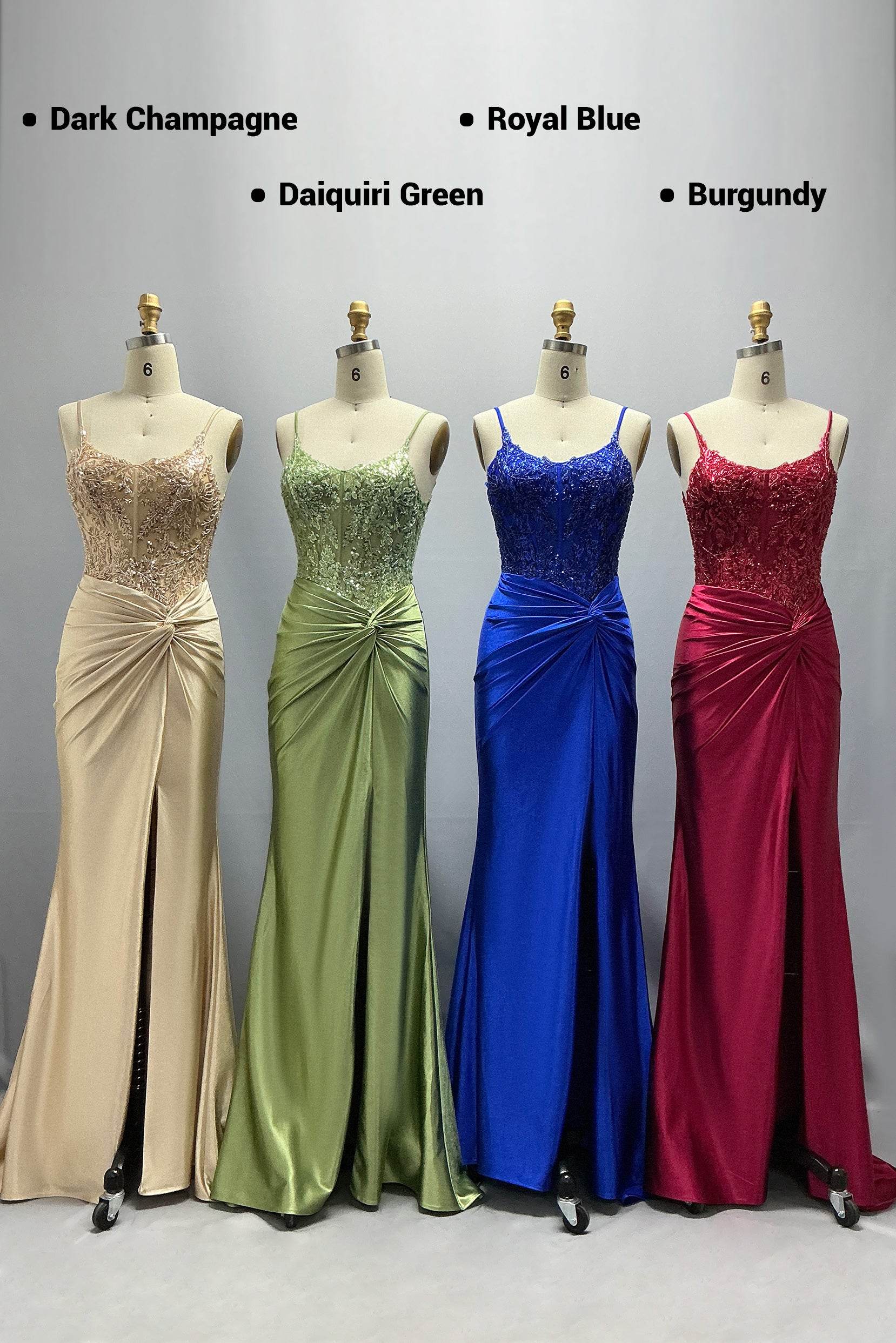 Elegant Sheath Column Sweep Brush Train Stretch Satin Prom Dress for Prom
