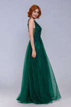 Elegant A Line Maxi Tulle Prom Dress for Prom