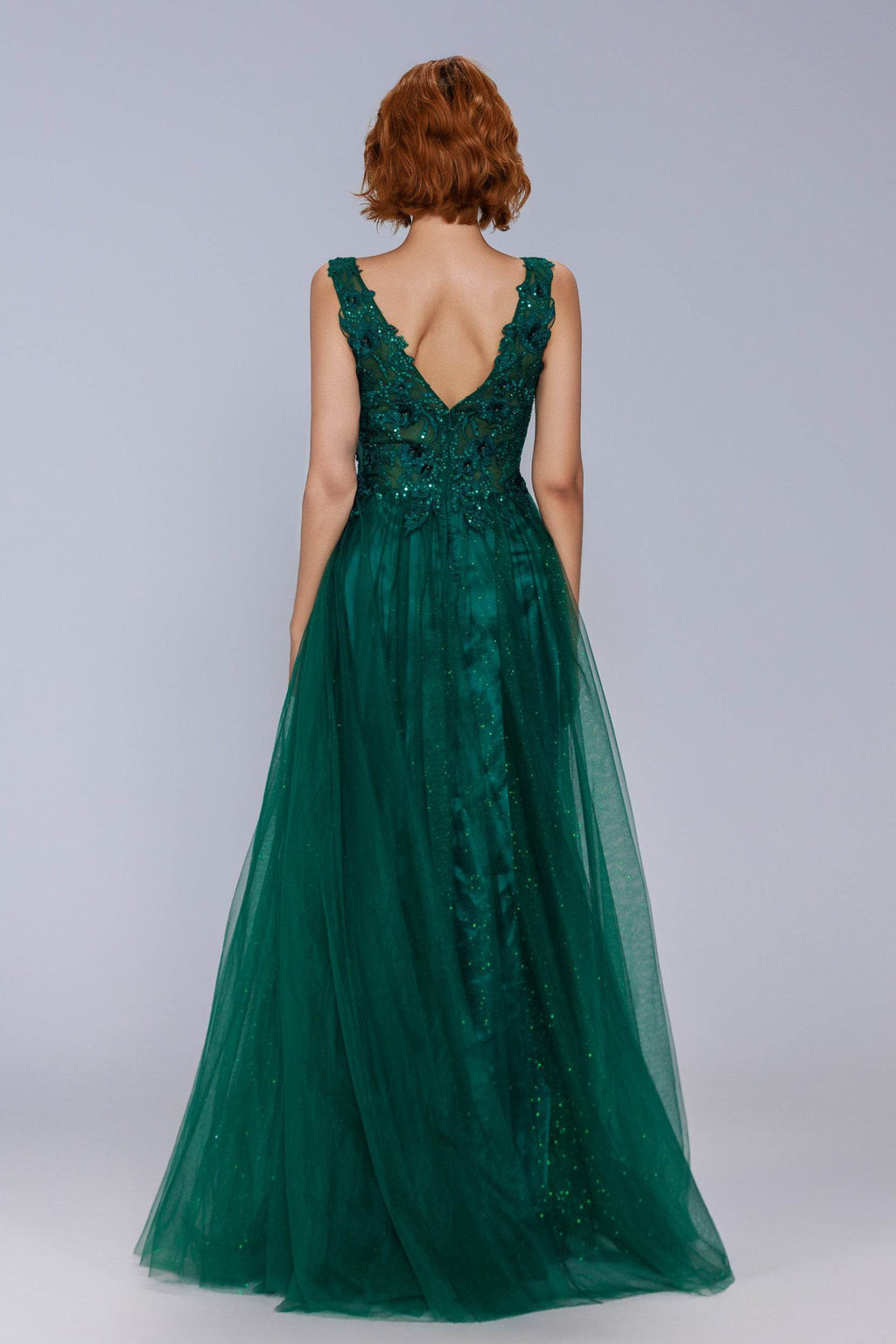 Elegant A Line Maxi Tulle Prom Dress for Prom