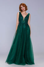 Elegant A Line Maxi Tulle Prom Dress for Prom