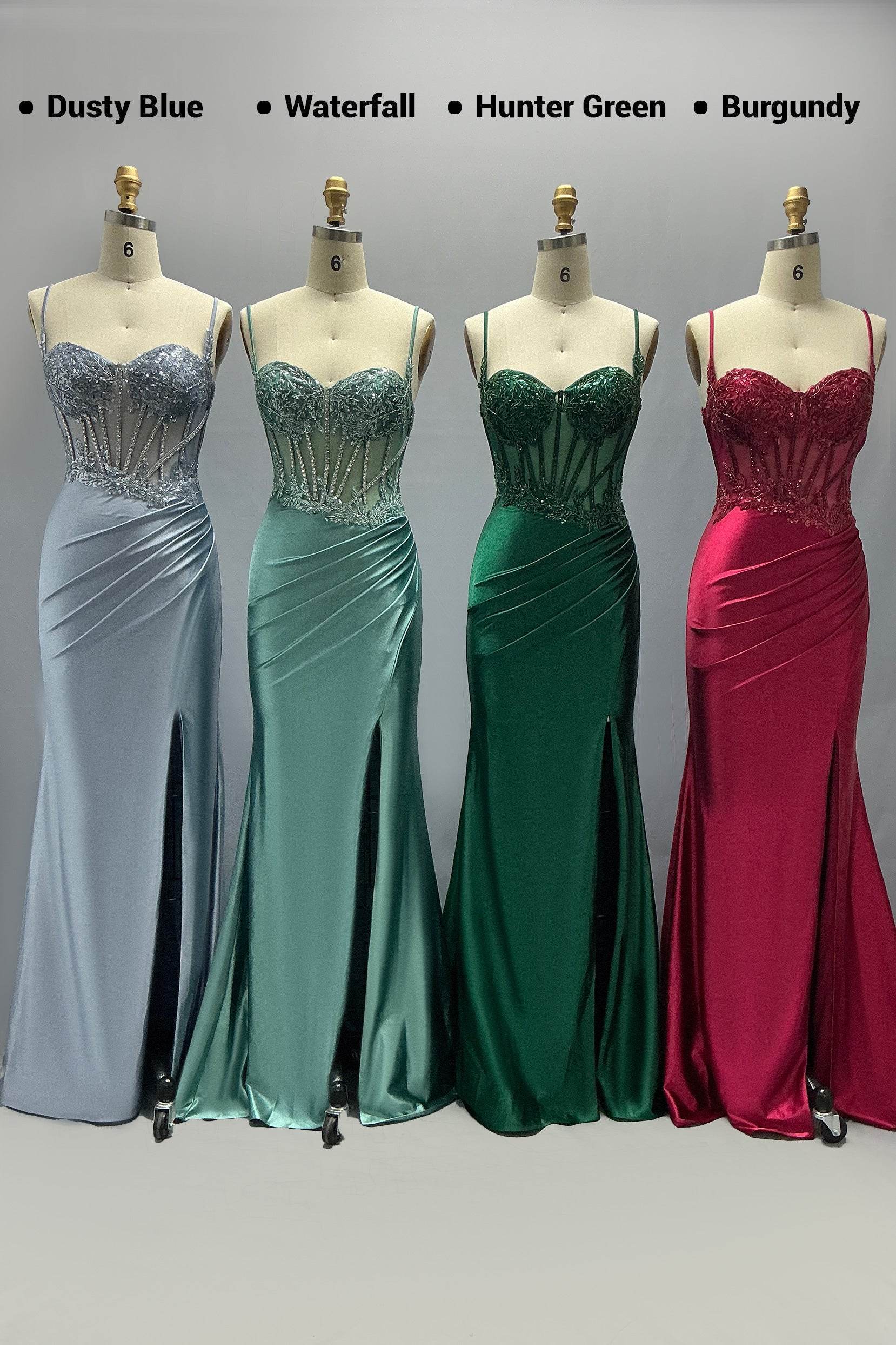 Elegant Sheath Column Sweep Brush Train Stretch Satin Prom Dress for Prom