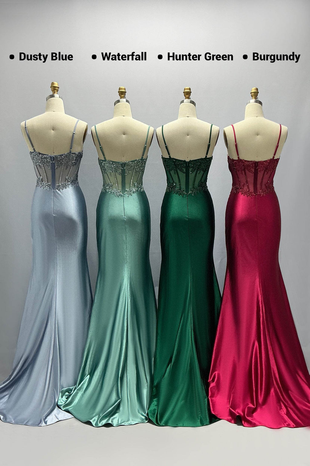 Elegant Sheath Column Sweep Brush Train Stretch Satin Prom Dress for Prom