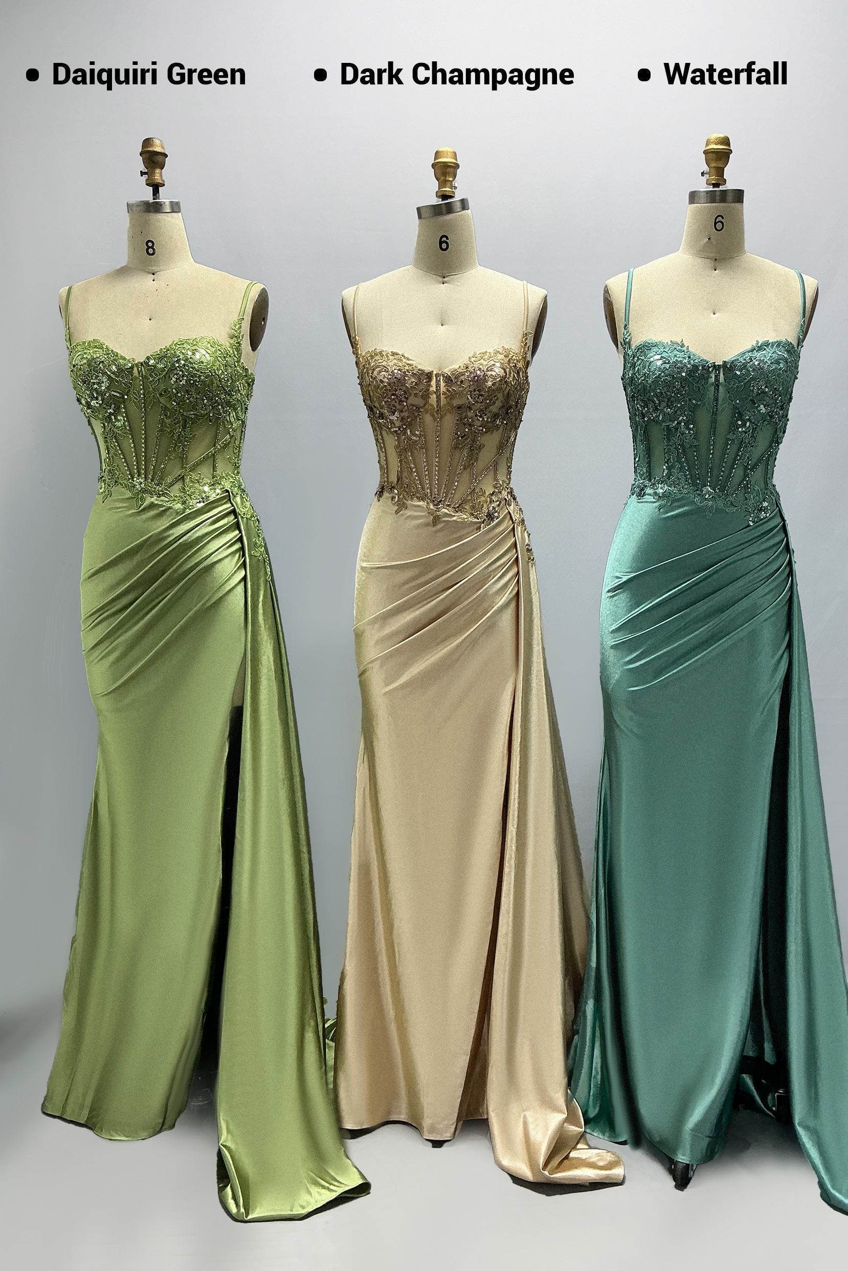 Elegant Sheath Column Sweep Brush Train Stretch Satin Prom Dress for Prom