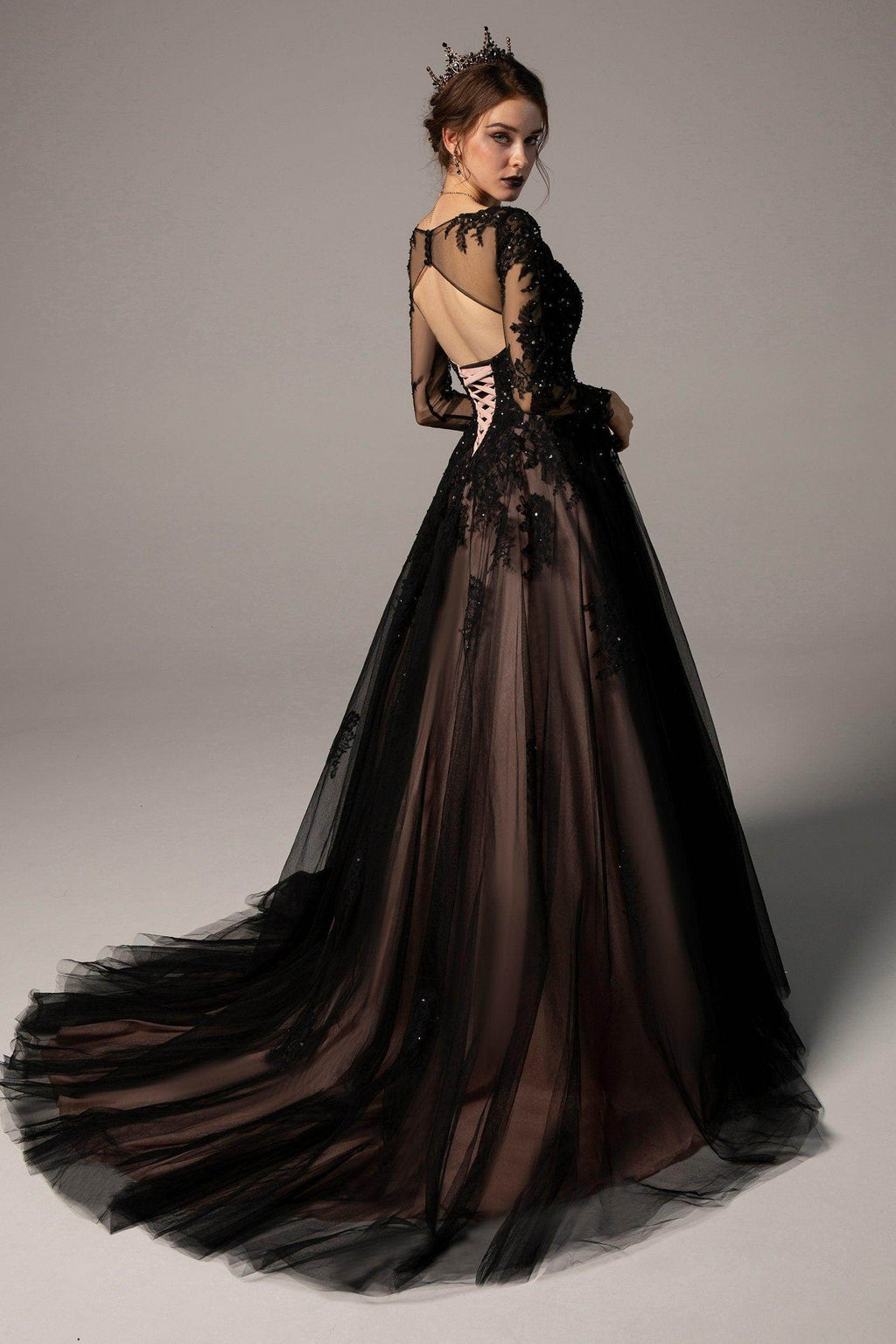 Elegant A Line Court Train Tulle Wedding Dress Wedding Dress
