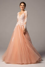 Elegant A Line Court Train Tulle Wedding Dress Wedding Dress