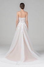 Elegant A Line Court Train Tulle Wedding Dress Wedding Dress