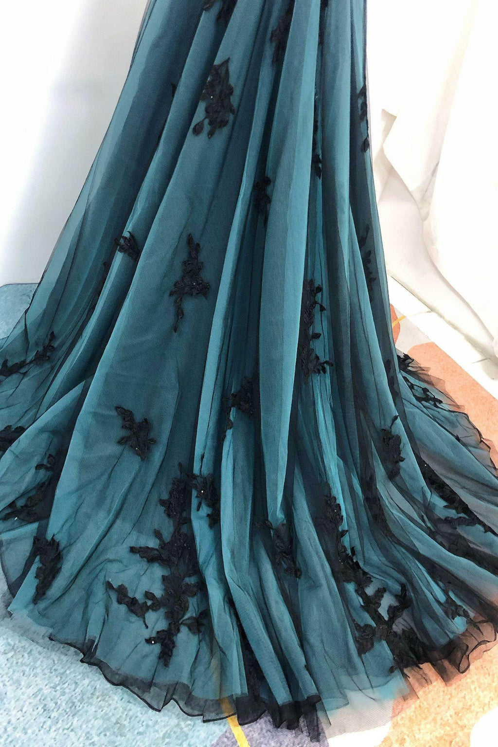 Elegant A Line Court Train Tulle Wedding Dress Wedding Dress