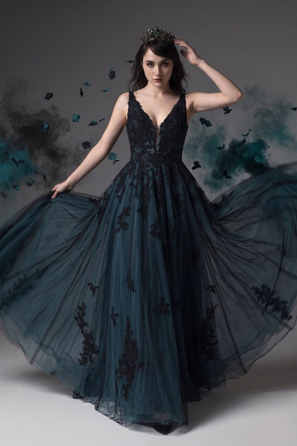 Elegant A Line Court Train Tulle Wedding Dress Wedding Dress