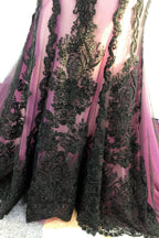 Elegant Trumpet Mermaid Cathedral Train Lace Tulle Wedding Dress Wedding Dress