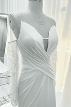 Elegant Trumpet Mermaid Court Train Satin Wedding Dress Wedding Dress