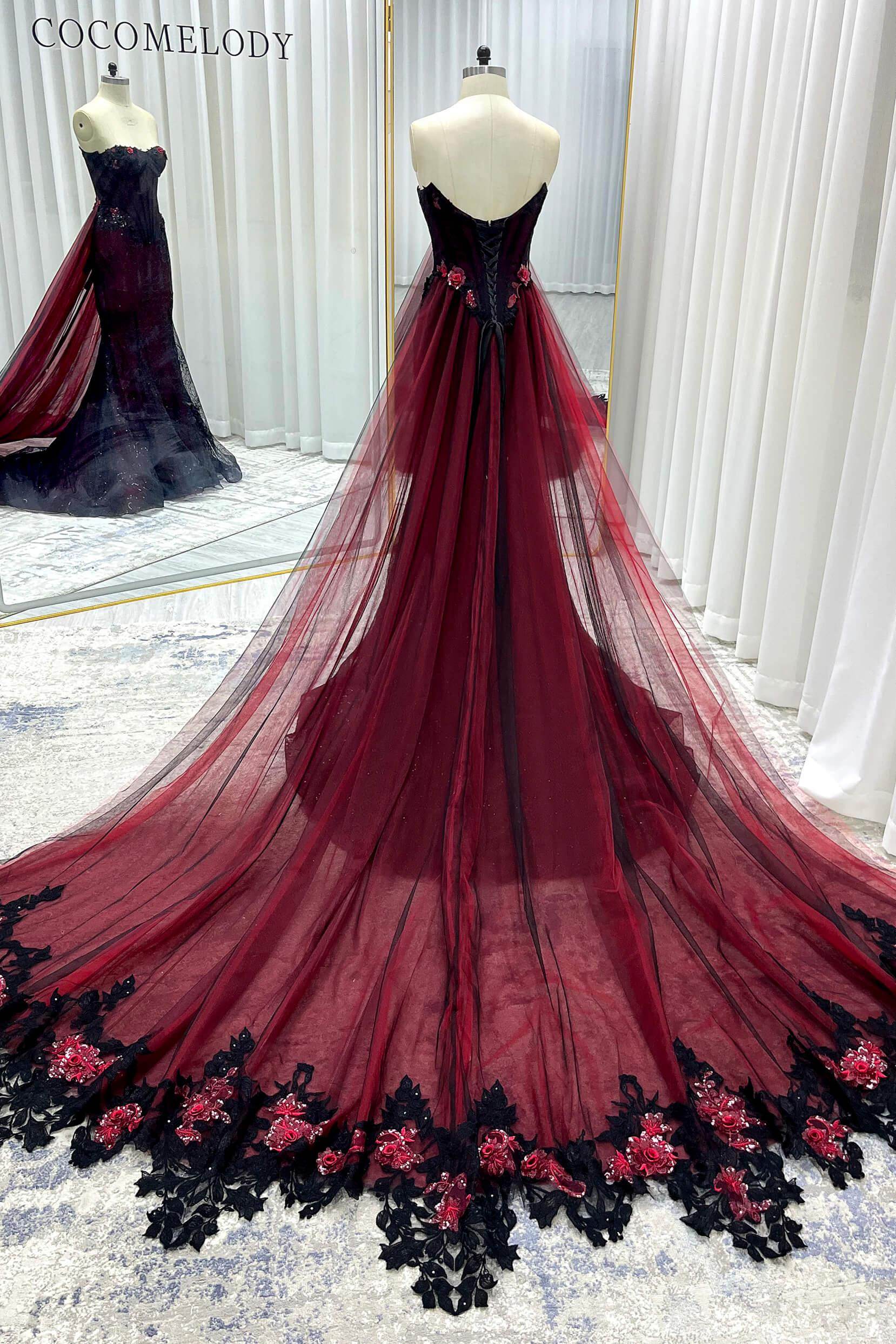 Elegant Trumpet Mermaid Chapel Train Sequined Lace Tulle Wedding Dress Wedding Dress