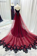 Elegant Trumpet Mermaid Chapel Train Sequined Lace Tulle Wedding Dress Wedding Dress