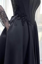 Elegant A Line Court Train Mikado Tulle Wedding Dress Wedding Dress