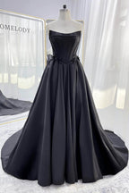 Elegant A Line Court Train Mikado Tulle Wedding Dress Wedding Dress