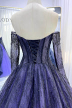 Elegant A Line Chapel Train Sequined Lace Tulle Wedding Dress Wedding Dress