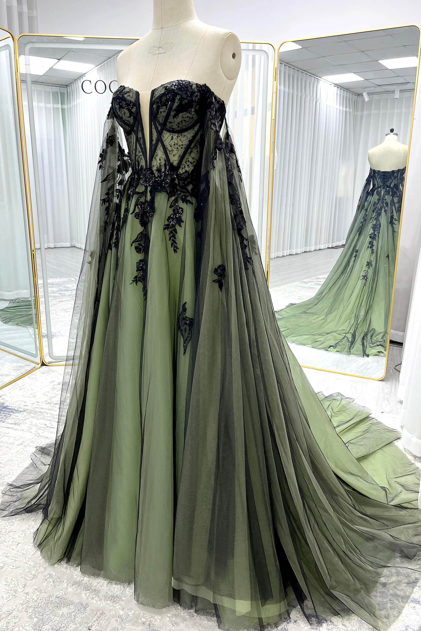 Elegant A Line Court Train Sequined Lace Tulle Wedding Dress Wedding Dress
