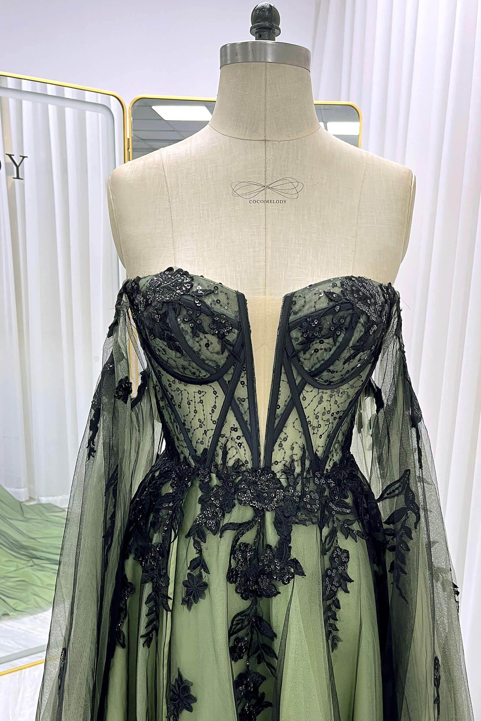 Elegant A Line Court Train Sequined Lace Tulle Wedding Dress Wedding Dress
