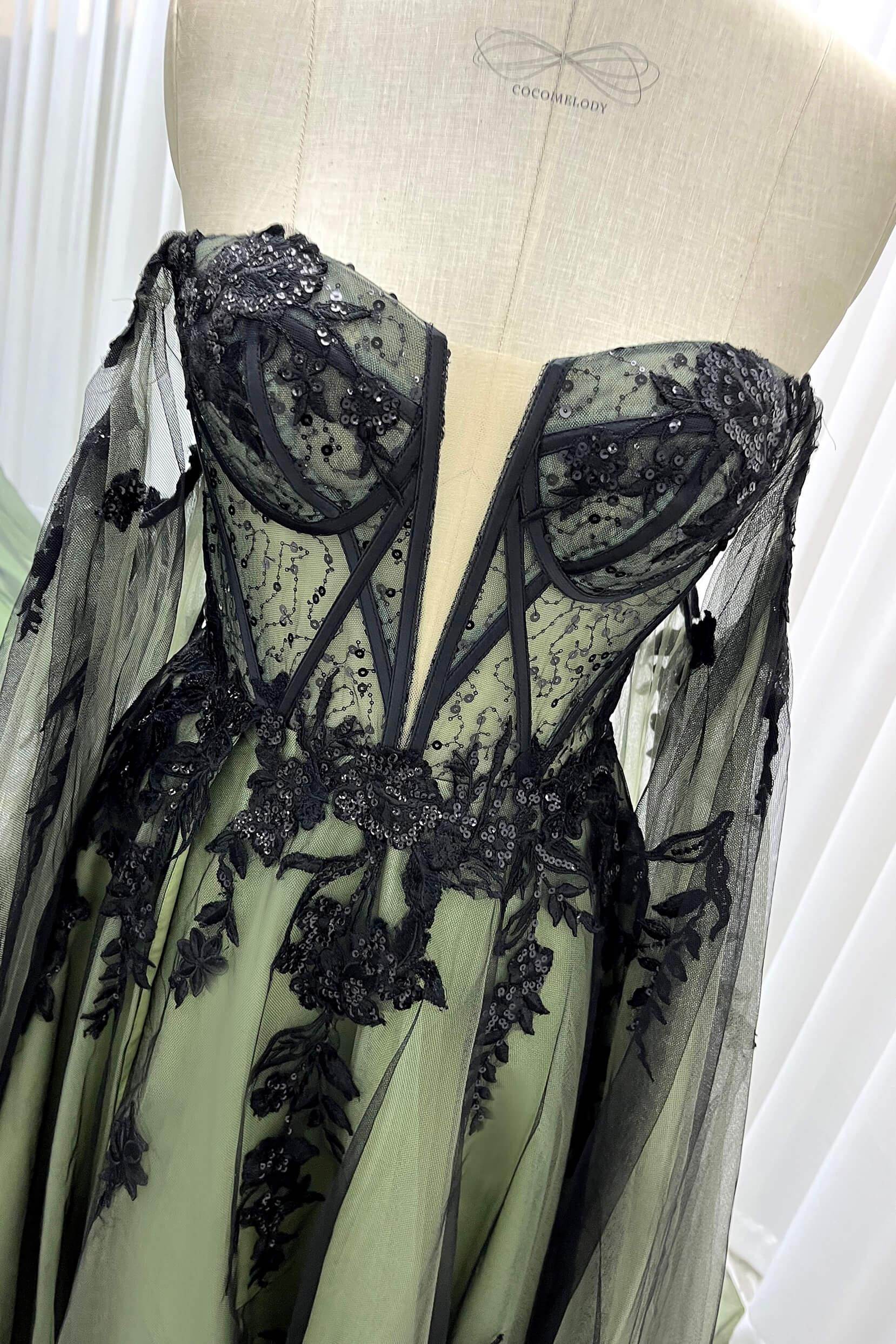 Elegant A Line Court Train Sequined Lace Tulle Wedding Dress Wedding Dress