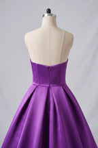 Elegant A Line Court Train Satin Wedding Dress Wedding Dress