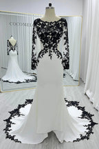 Elegant Trumpet Mermaid Chapel Train Elastic Satin Wedding Dress Wedding Dress