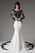 Elegant Trumpet Mermaid Chapel Train Elastic Satin Wedding Dress Wedding Dress