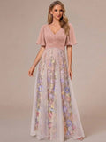Maura mauve side view mother of the bride dress