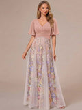 Zenobia Grace Mauve front view mother of the bride dress