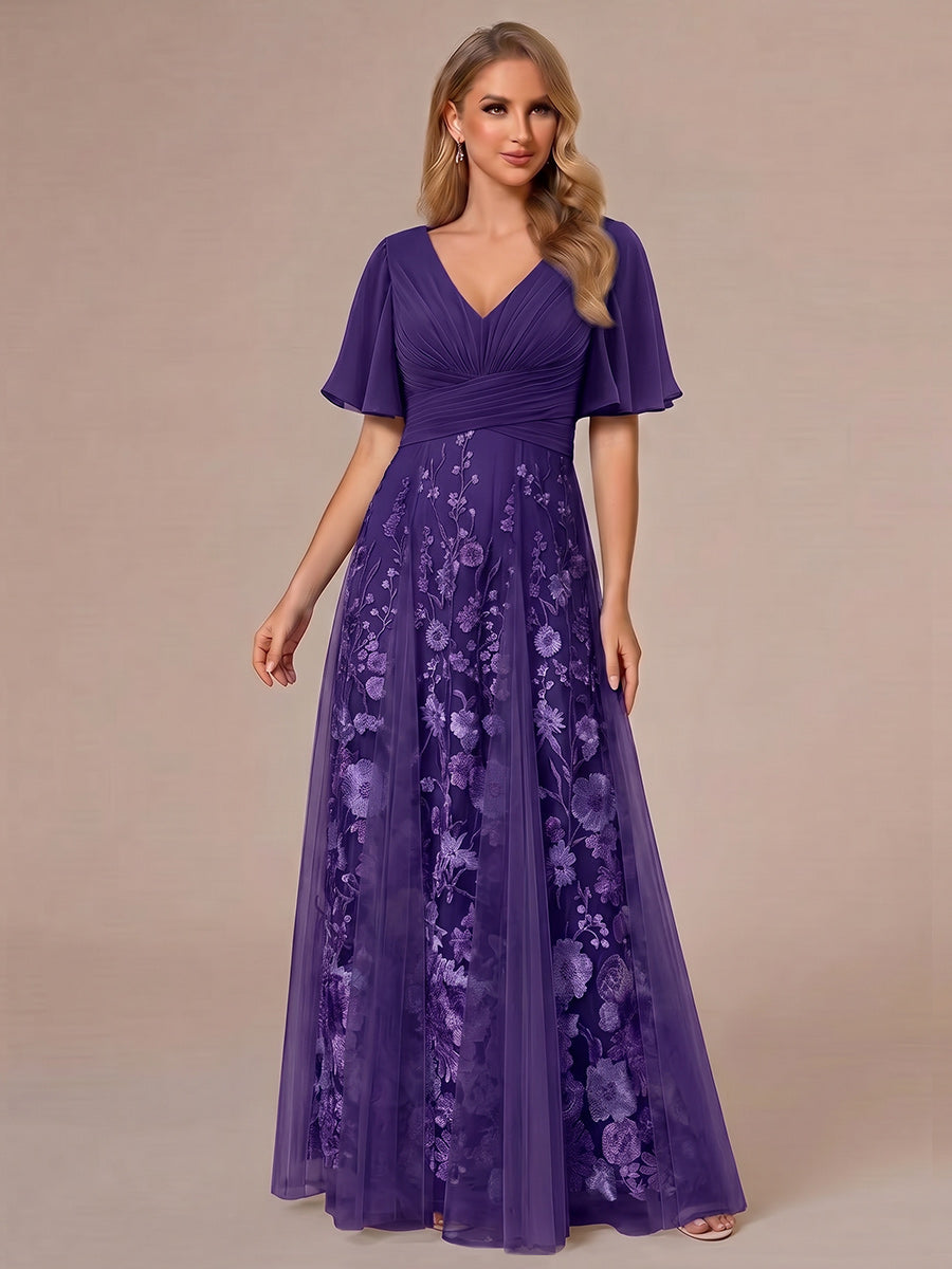 Maura regency front view mother of the bride dress