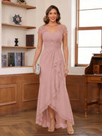 Felicity Arden Dusty Rose back view mother of the bride dress