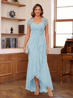 Felicity Arden Sky Blue back view mother of the bride dress