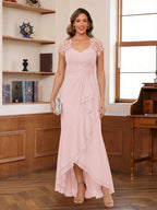 Felicity Arden Pearl Pink side view mother of the bride dress