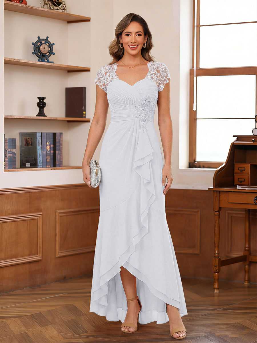 Felicity Arden White front view mother of the bride dress