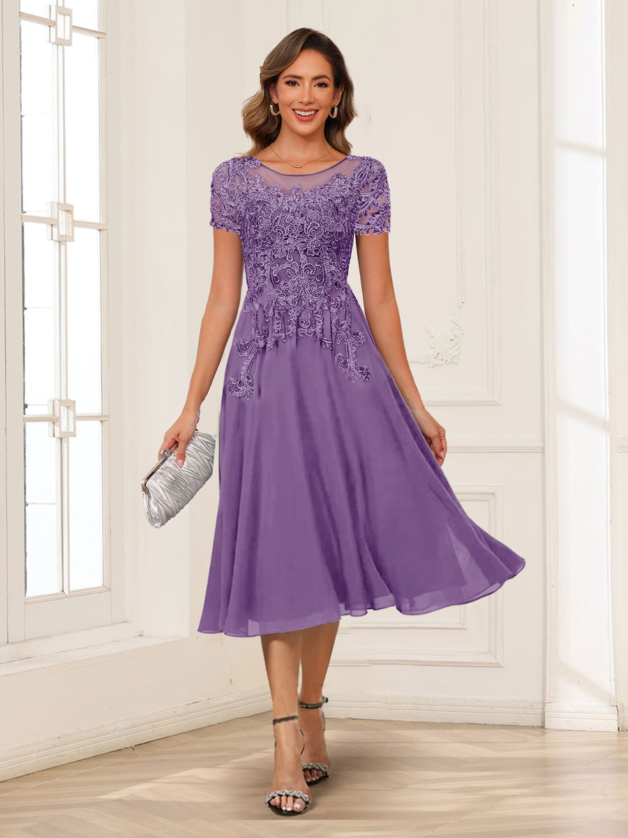 Valerie wisteria front view mother of the bride dress