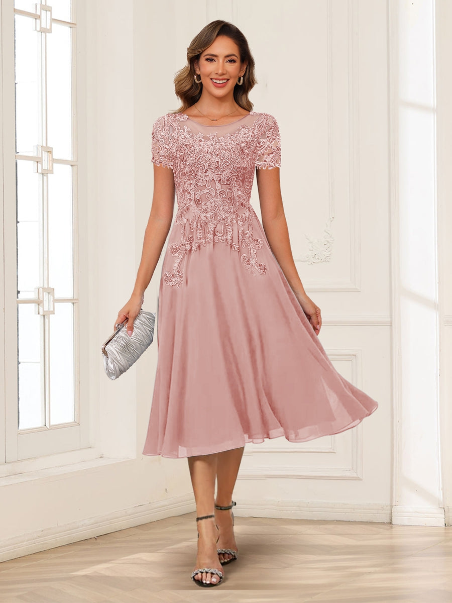 Valerie dusty rose alternate front view 2 mother of the bride dress