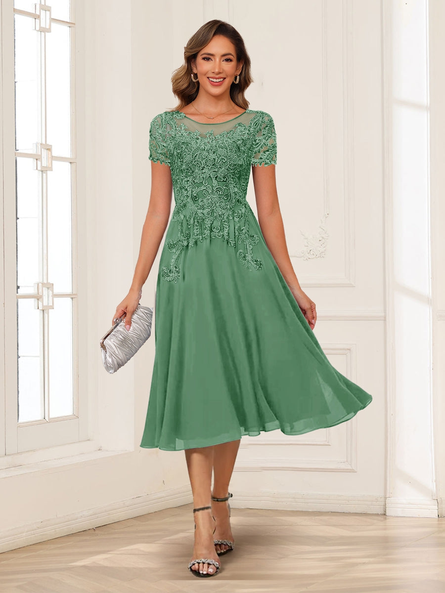 Valerie eucalyptus front view mother of the bride dress