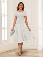 Valerie ivory front view mother of the bride dress