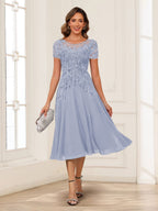 Valerie lavender front view mother of the bride dress
